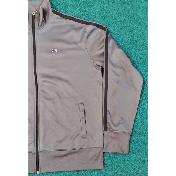 Champion Warm-up Jacket Men's Large Black Embroidered Authentic Athletic Apparel - Picture 3 of 8